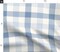 Cottagecore Gingham Spring Check Crosshatch Plaid Cottage Preppy Nursery Blue Windowpane Check Farmhouse Rustic Country Stripe Custom Printed Fabric by Spoonflower Various Fabrics by the Yard or Fat Quarter